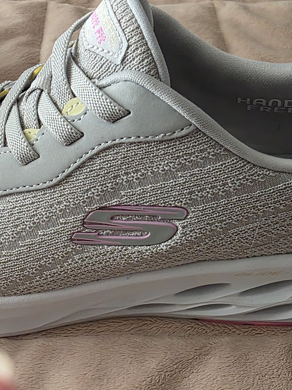 Skechers Women's Swift Fit Gray Slip-On Shoe - Picture 3 of 4